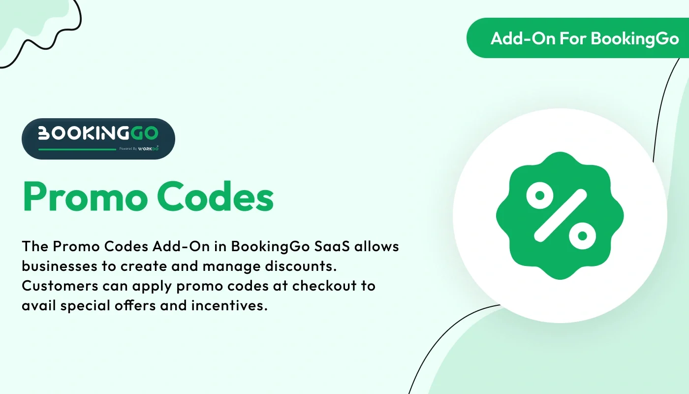 Promo Codes - BookingGo SaaS Add-On