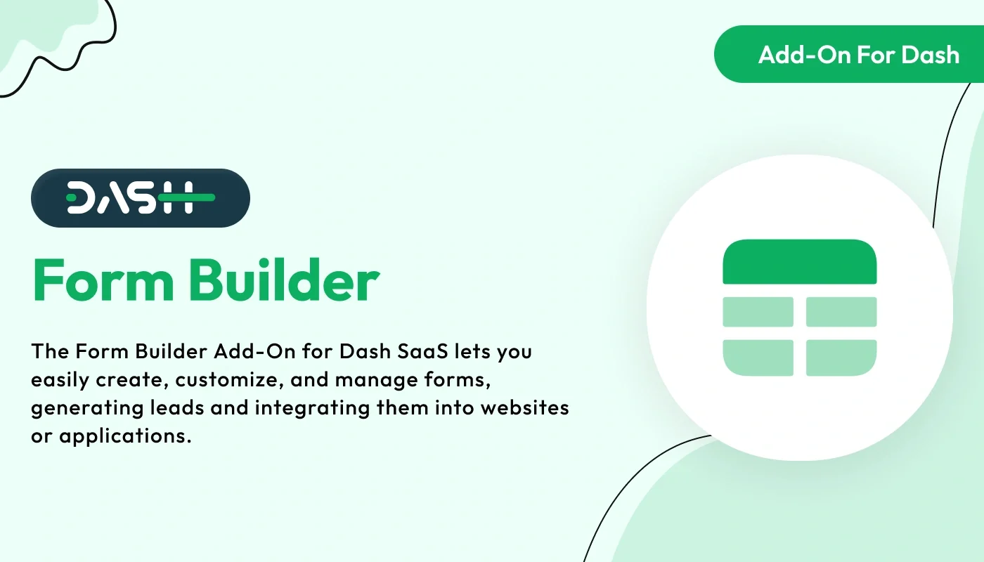 Form Builder - WorkDo Dash SaaS Customization Add-On