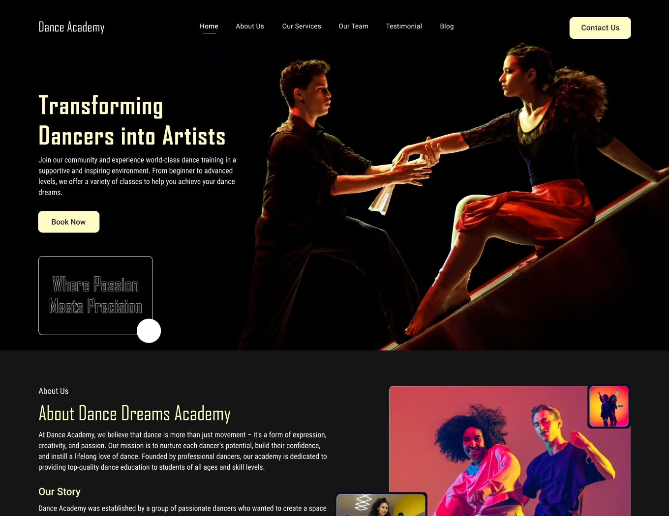 Dance Academy - WorkDo BookingGo SaaS Add-On