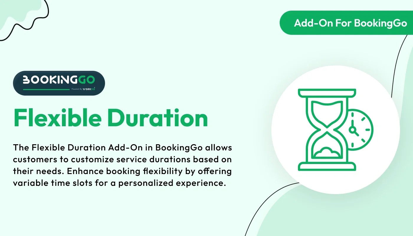 Flexible Duration - BookingGo SaaS Add-On