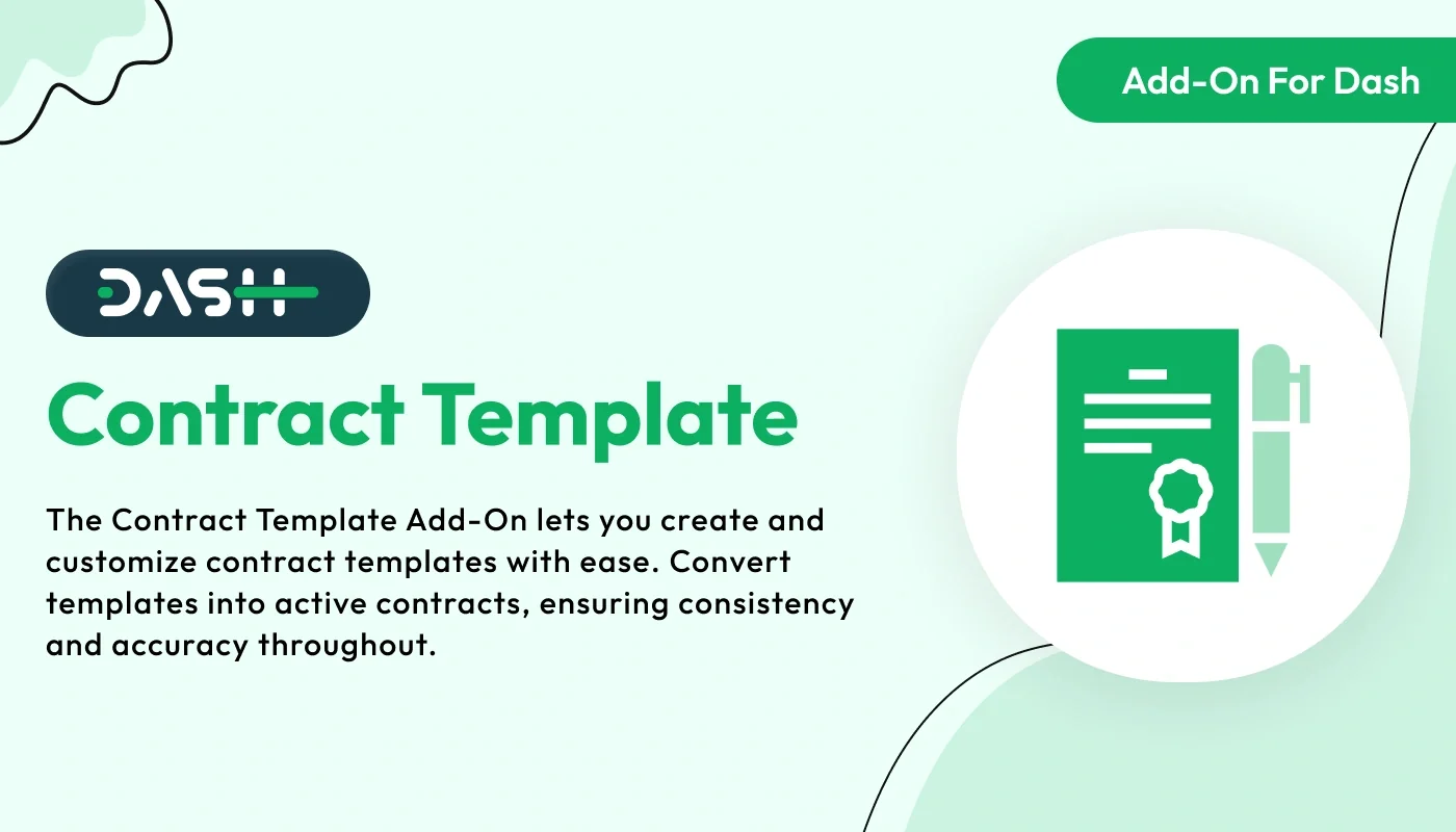 Contract Template - WorkDo Dash SaaS Finance Add-On