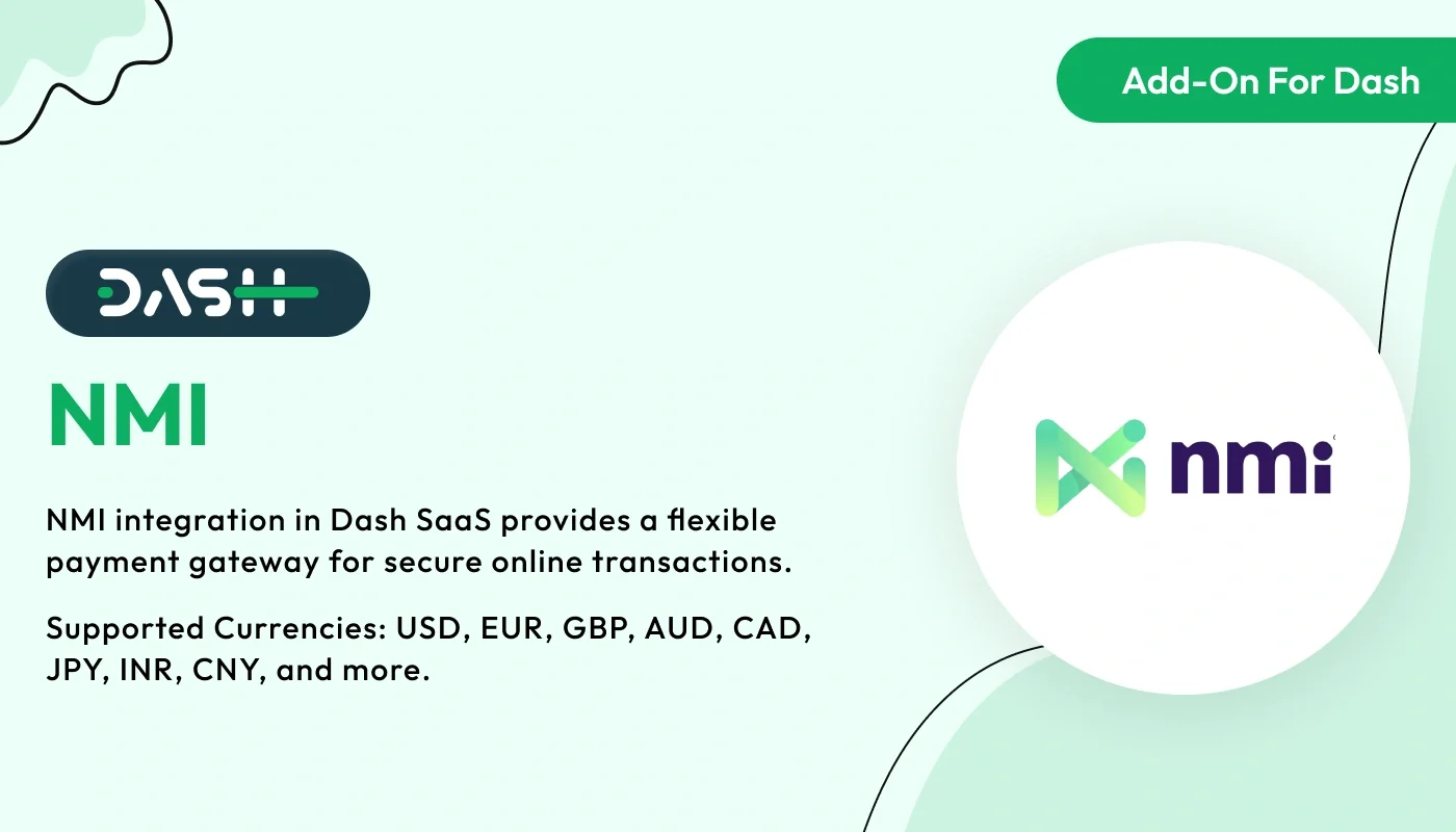 NMI - WorkDo Dash SaaS Payment Gateways Add-On