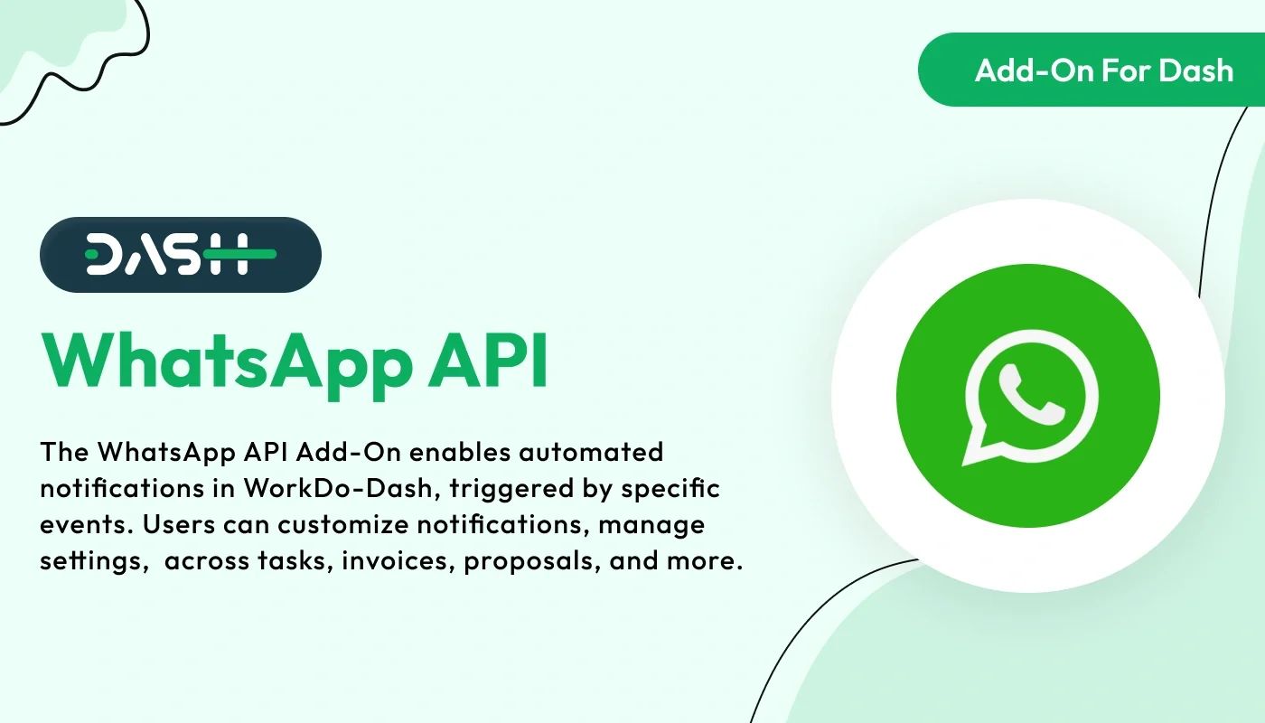 WhatsApp API - WorkDo Dash SaaS Social Media Add-On