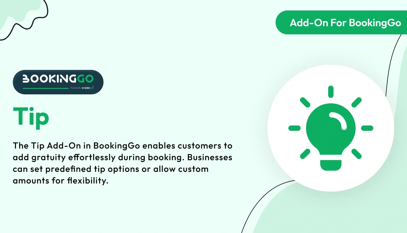 Tip - BookingGo SaaS Add-On