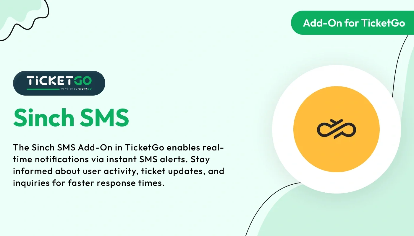 Sinch SMS - WorkDo TicketGo Add-On