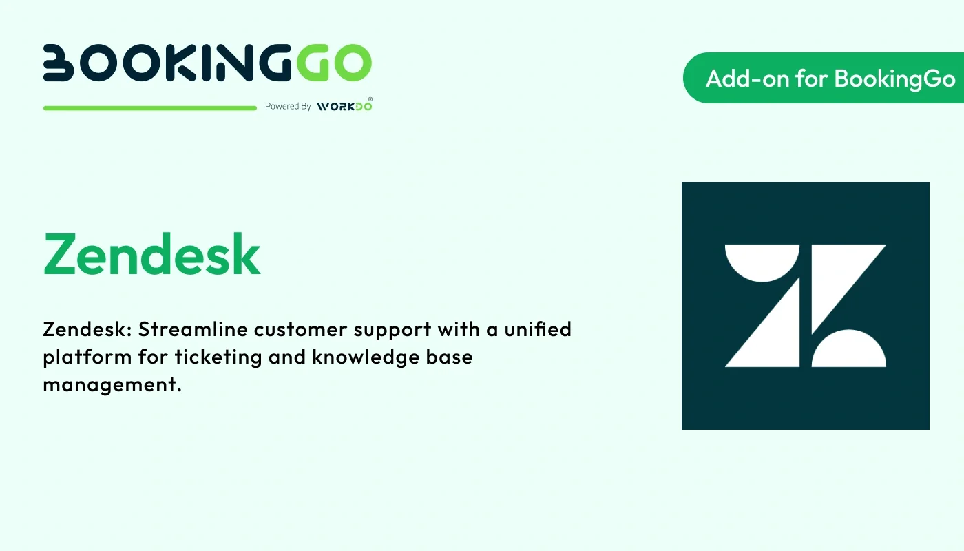 Zendesk - BookingGo SaaS Add-On