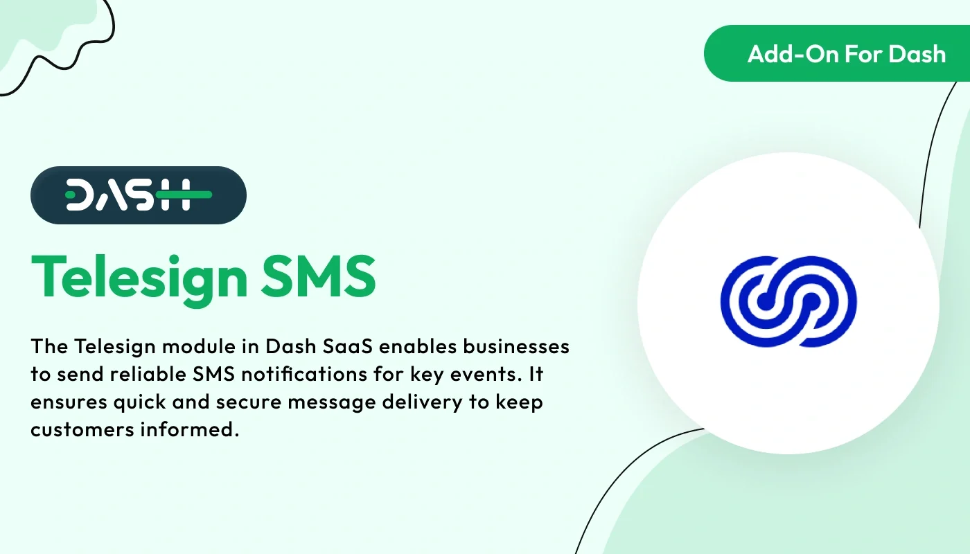 Telesign SMS - WorkDo Dash SaaS Integration Add-On