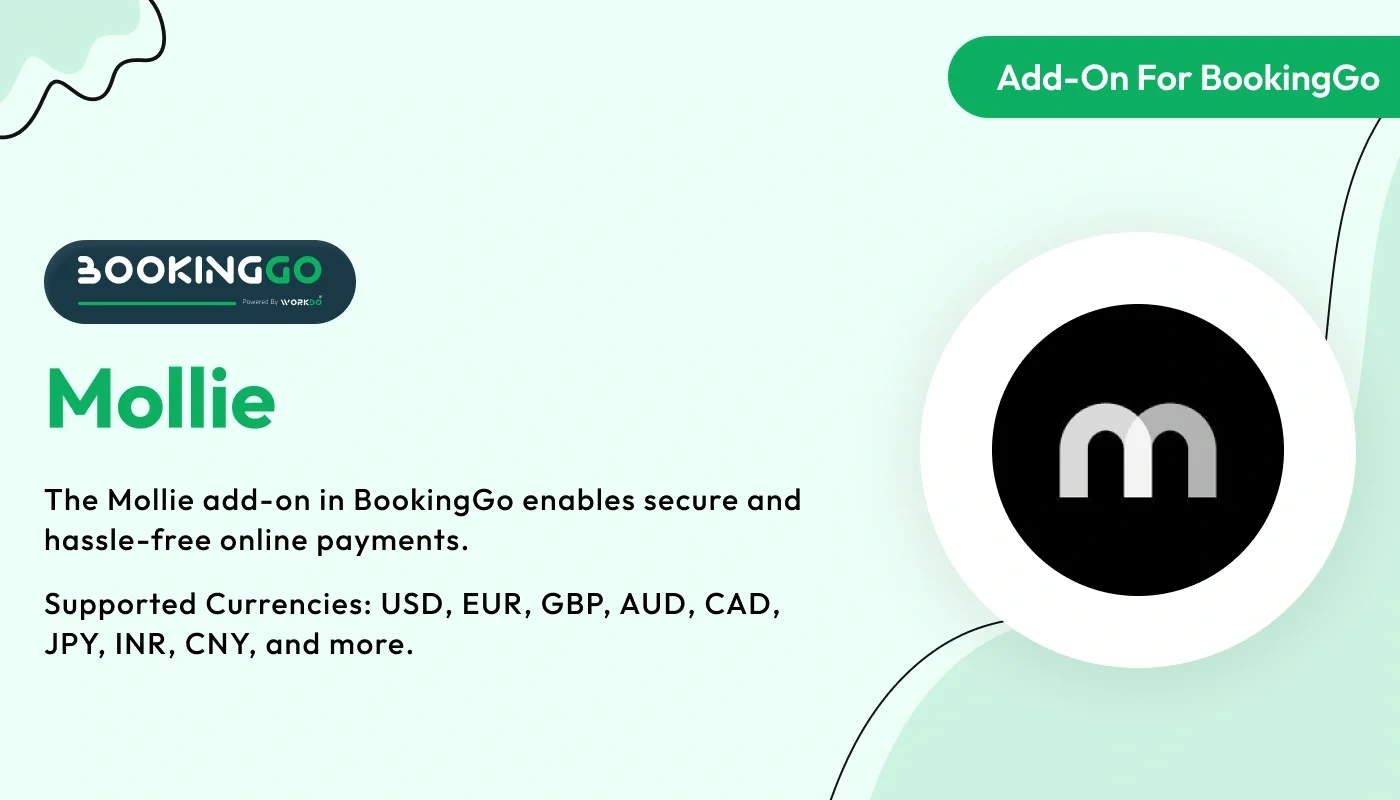 Mollie - BookingGo SaaS Add-On