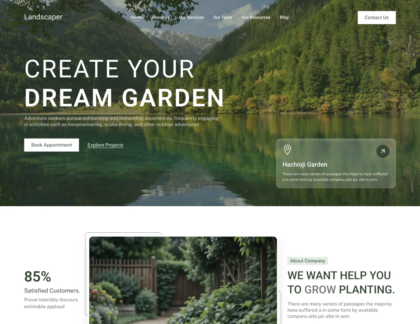 Landscaper - BookingGo SaaS Add-On