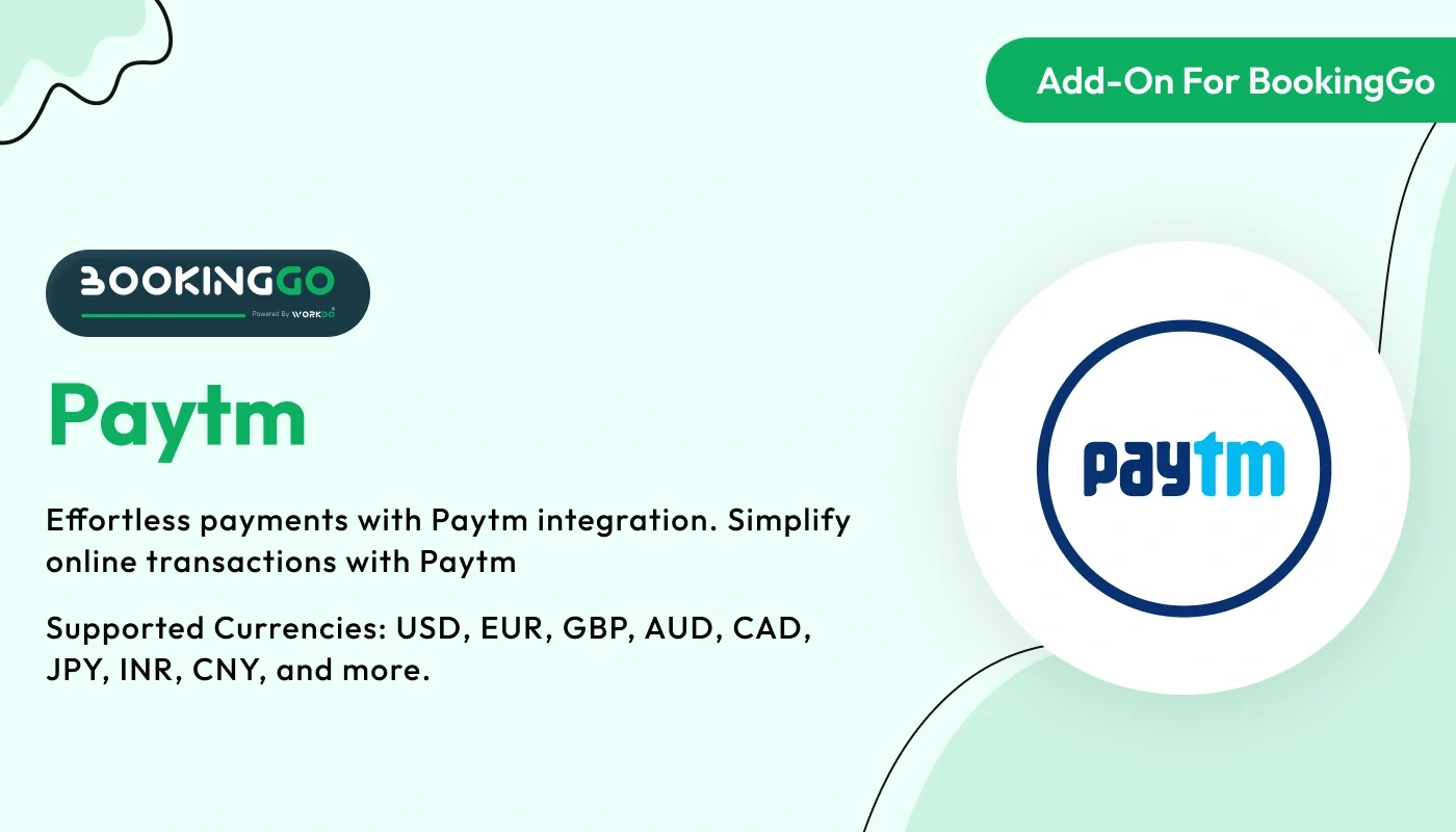 Paytm -BookingGo SaaS Add-On