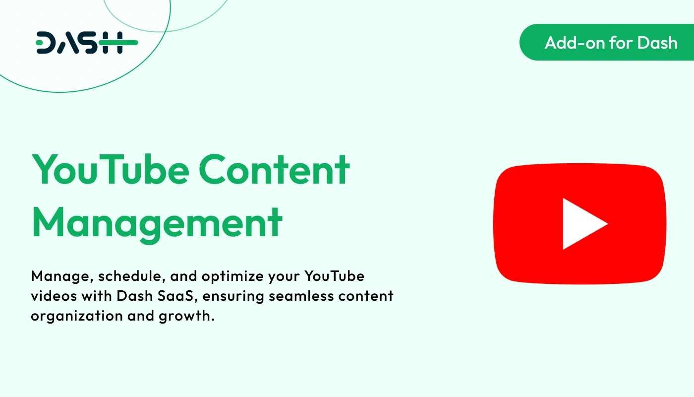 YouTube Content Management - WorkDo Dash SaaS Social Media Add-On