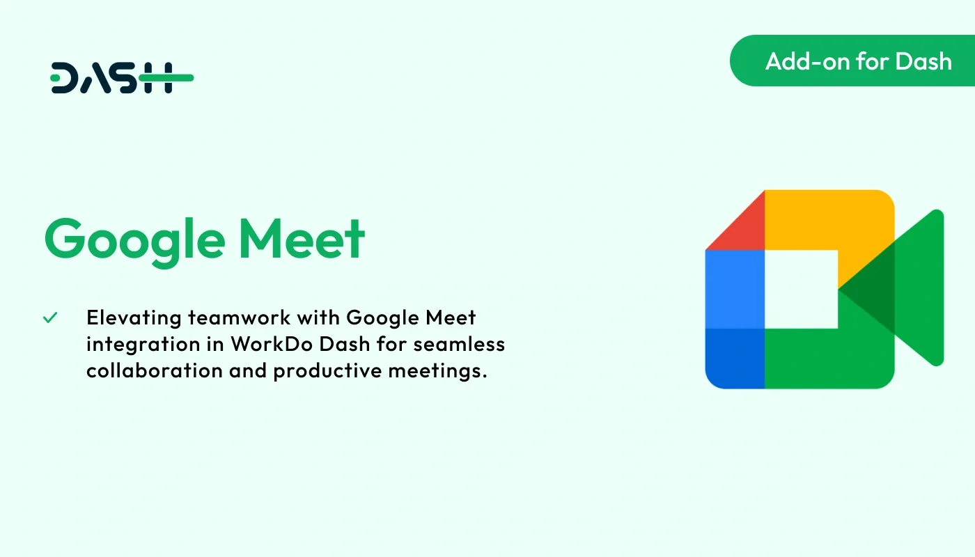 Google Meet -WorkDo Dash SaaS Calender  Management Add-On