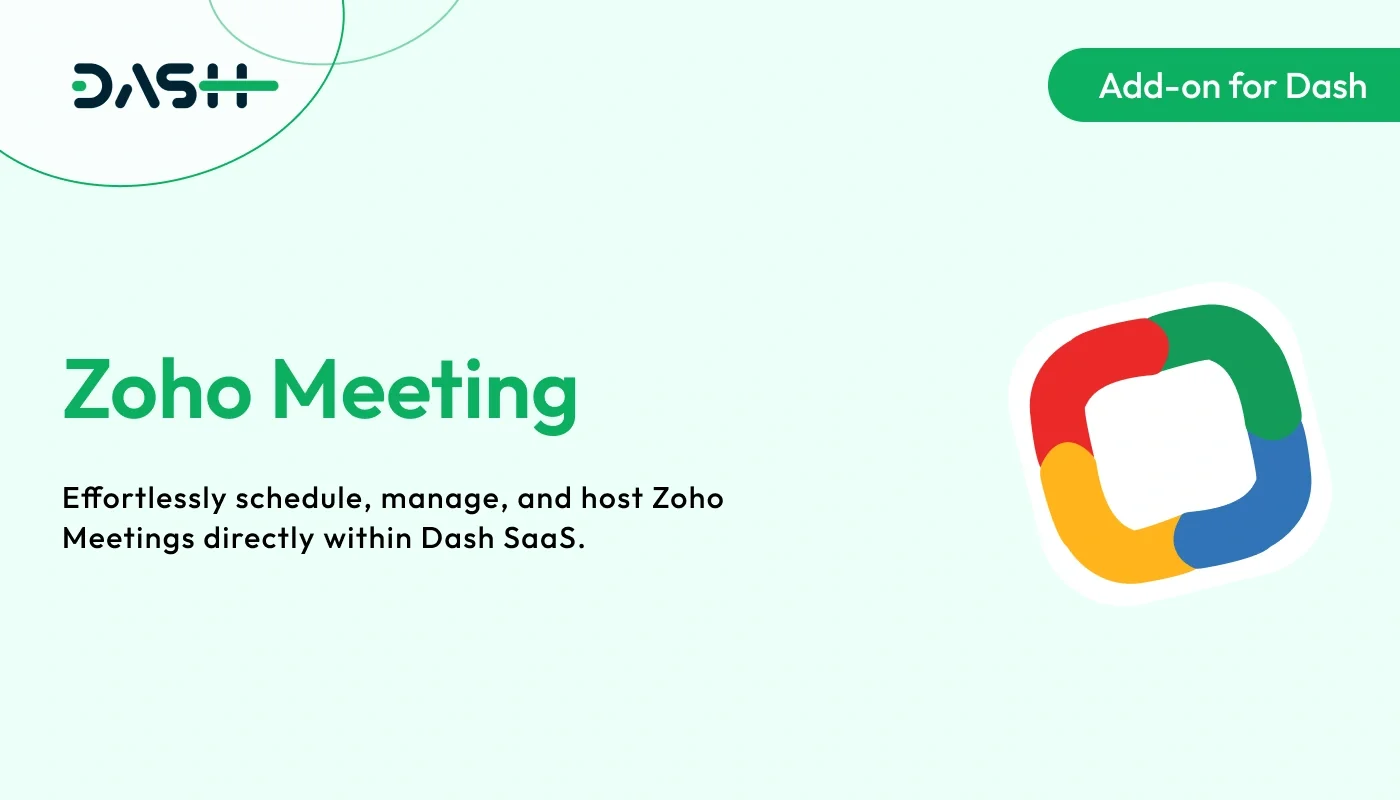 Zoho Meeting - WorkDo Dash SaaS Social Media Add-On