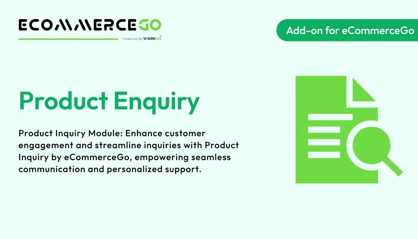 Product Enquiry - WorkDo eCommerceGo SaaS Add-On