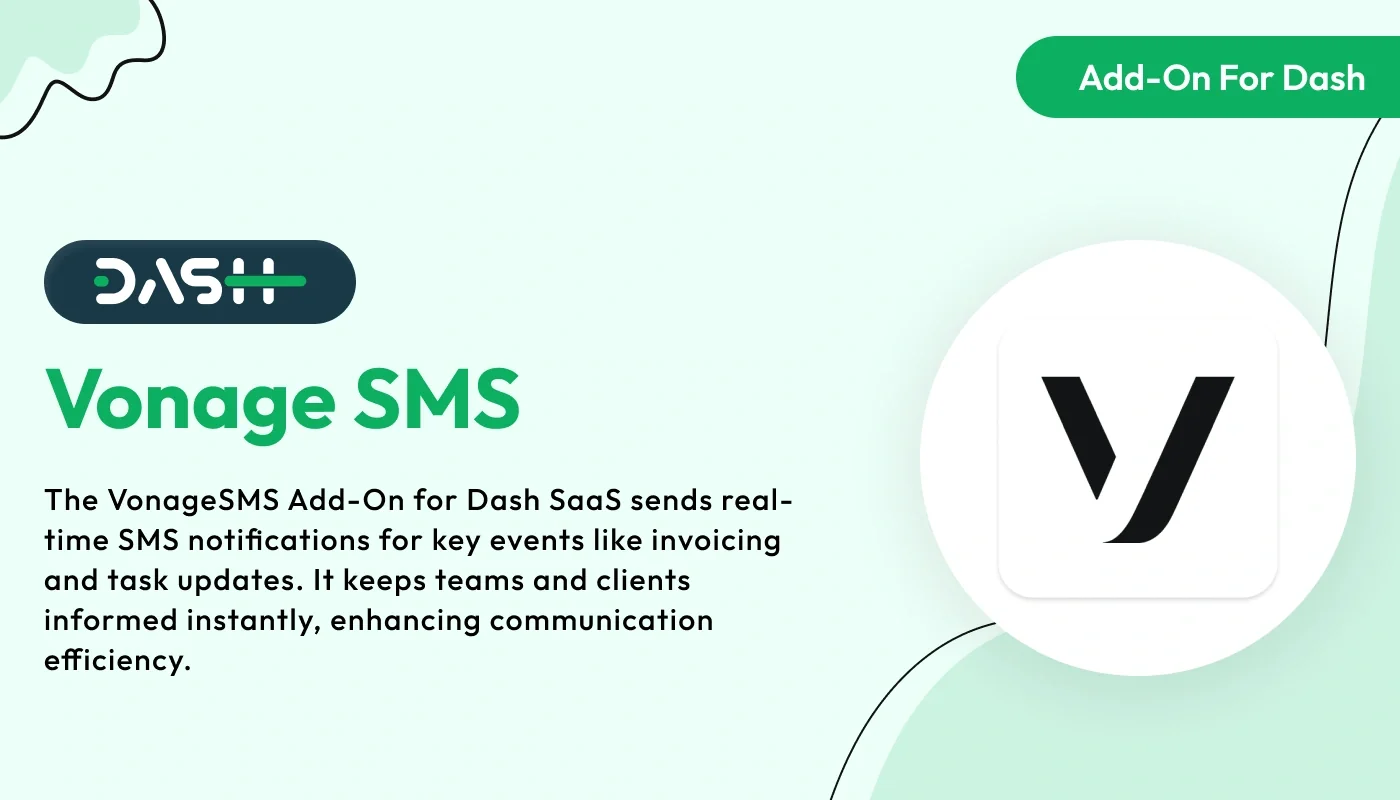 Vonage SMS- WorkDo Dash SaaS Integration Add-On