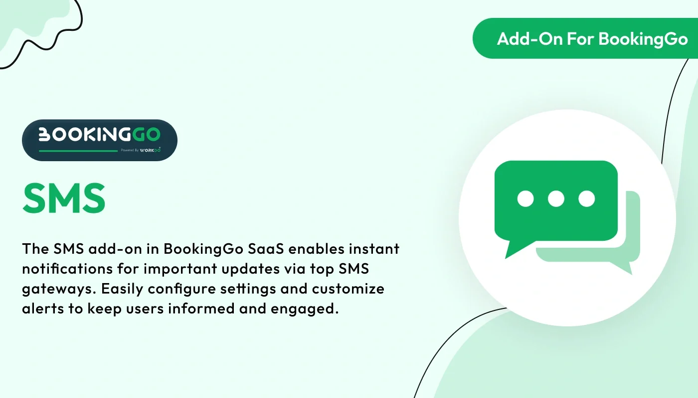 SMS -BookingGo SaaS Add-On