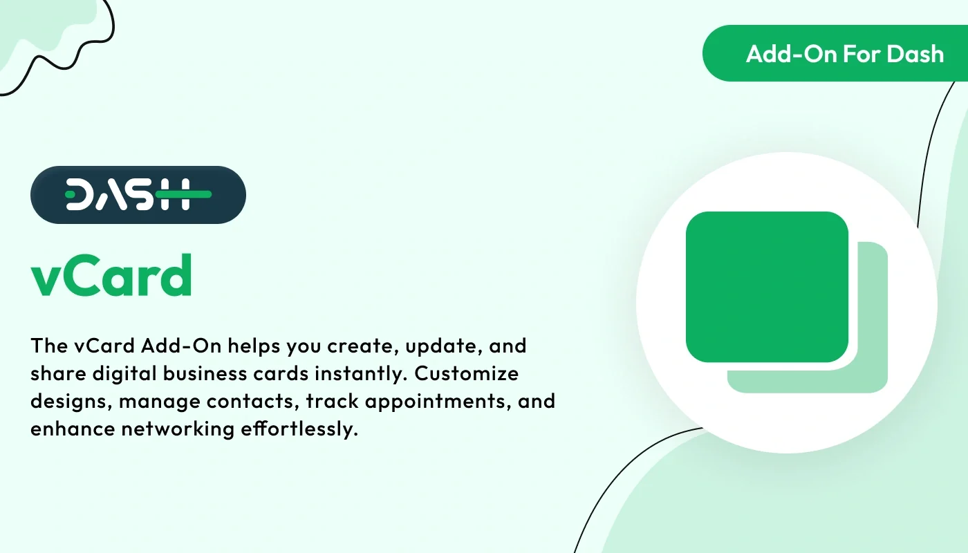 vCard - WorkDo Dash SaaS e-Commerces Add-On