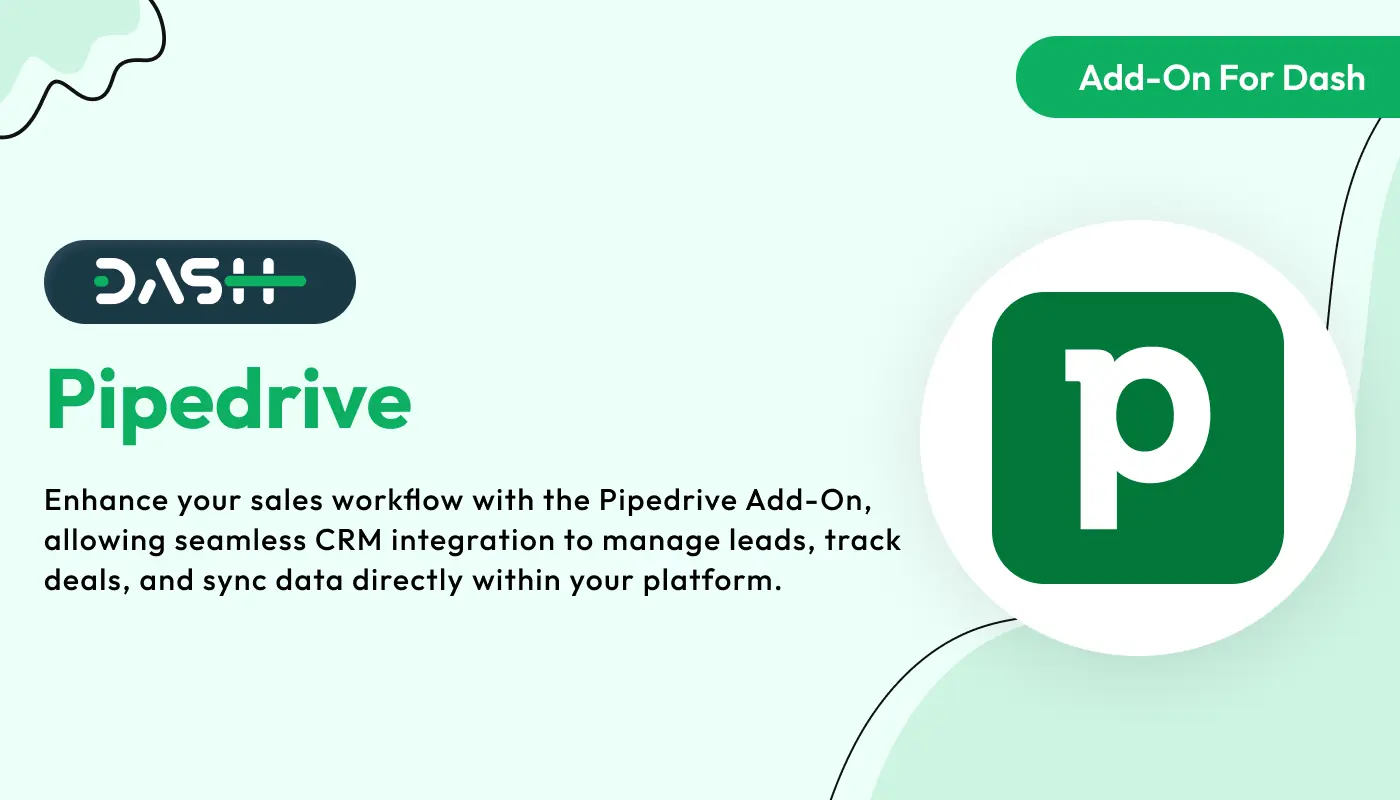 Pipedrive - WorkDo Dash SaaS Integration Add-On
