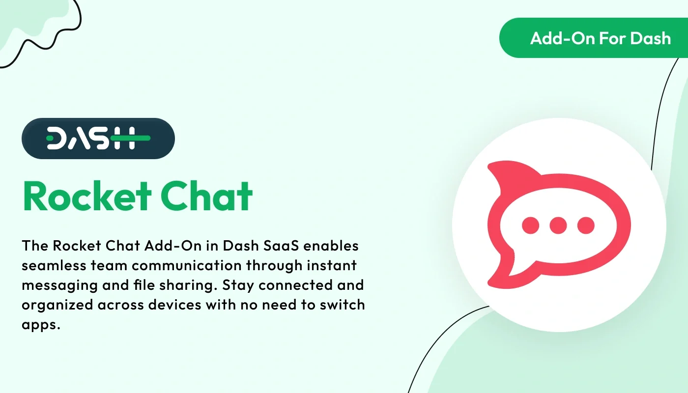 Rocket Chat - WorkDo Dash SaaS Social Media Add-On