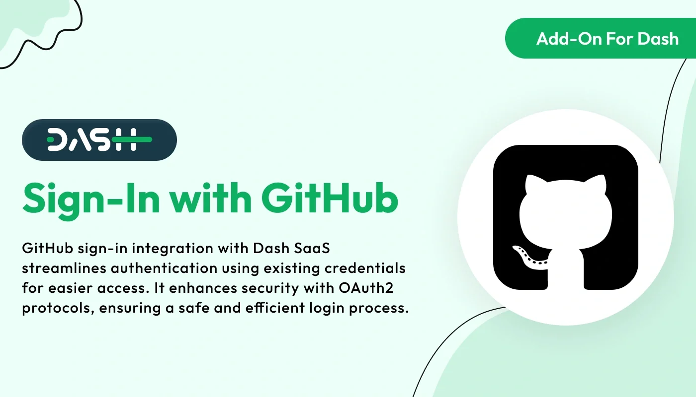 Sign-In with GitHub - WorkDo Dash SaaS Security Add-On