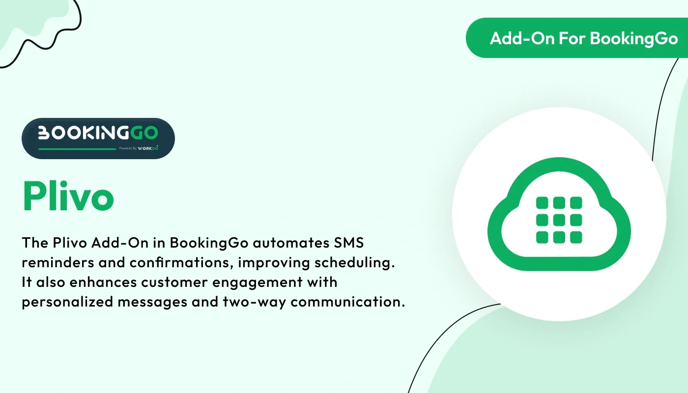 Plivo - WorkDo BookingGo SaaS Add-On