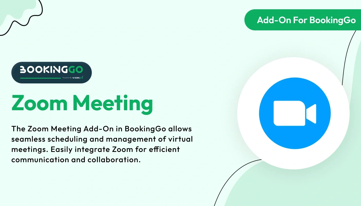Zoom Meeting - BookingGo SaaS Add-On