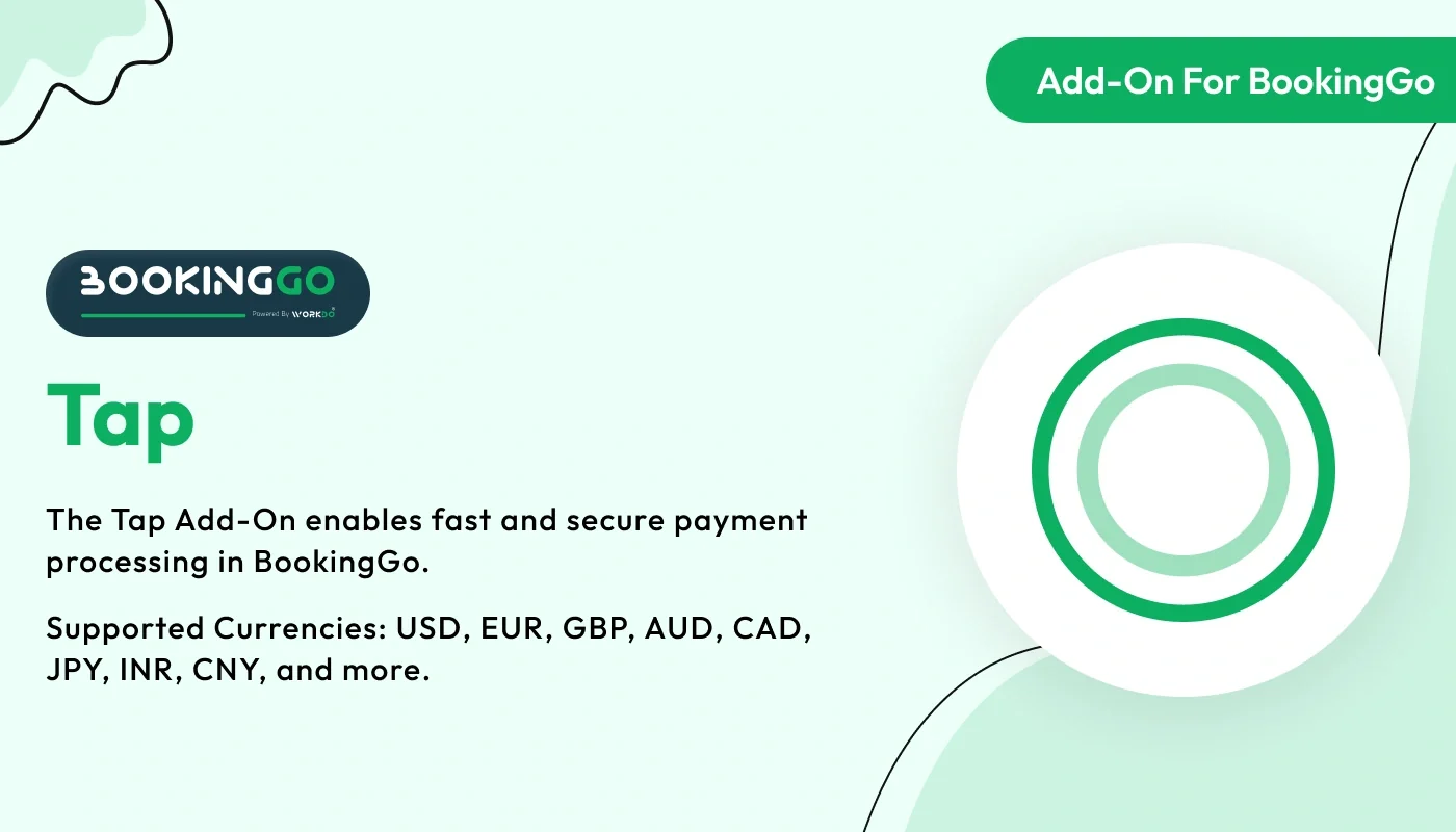 Tap - BookingGo SaaS Add-On