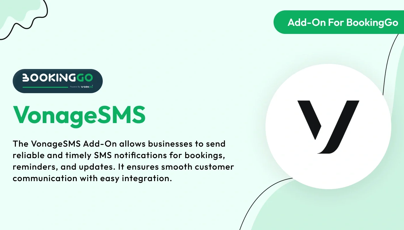 VonageSMS - WorkDo BookingGo SaaS Add-On