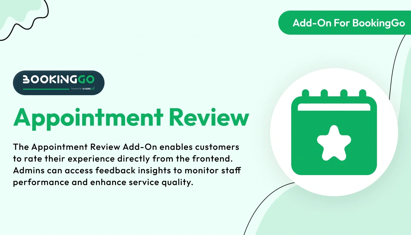 Appointment Review - BookingGo SaaS Add-On