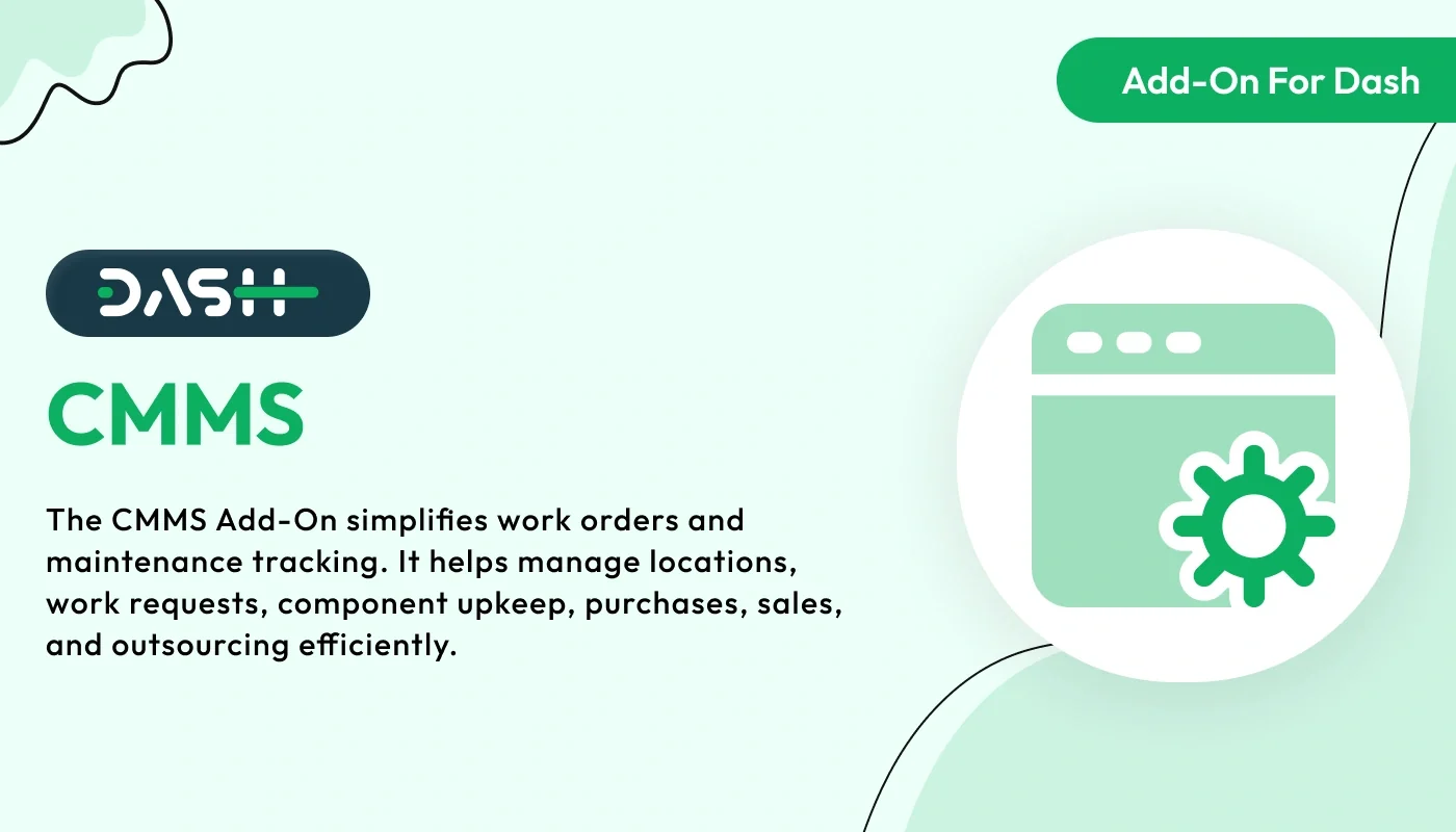 CMMS - WorkDo Dash SaaS Industrial Solutions Add-On