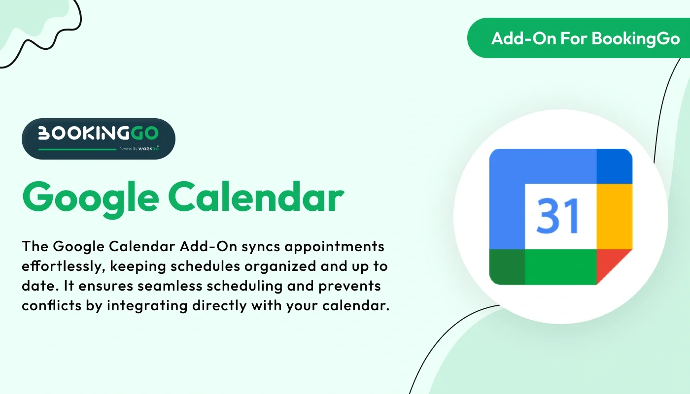 Google Calendar - BookingGo SaaS Add-On