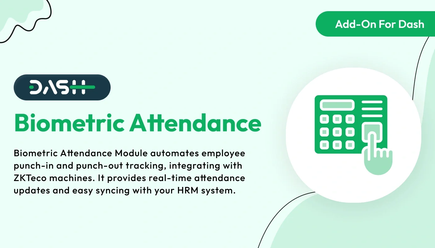 Biometric Attendance - WorkDo Dash SaaS HR Add-On
