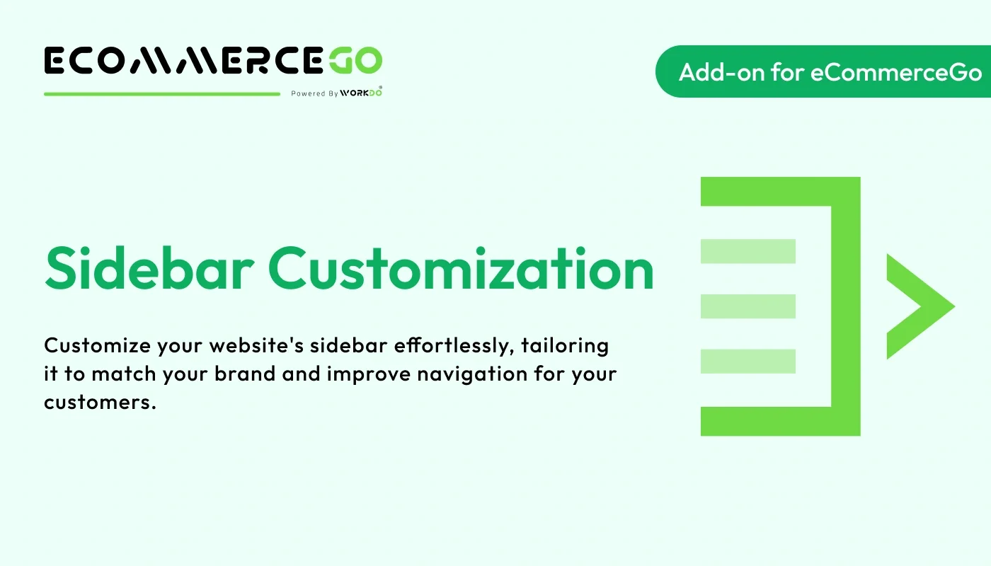 Sidebar Customization - WorkDo eCommerceGo SaaS Add-On