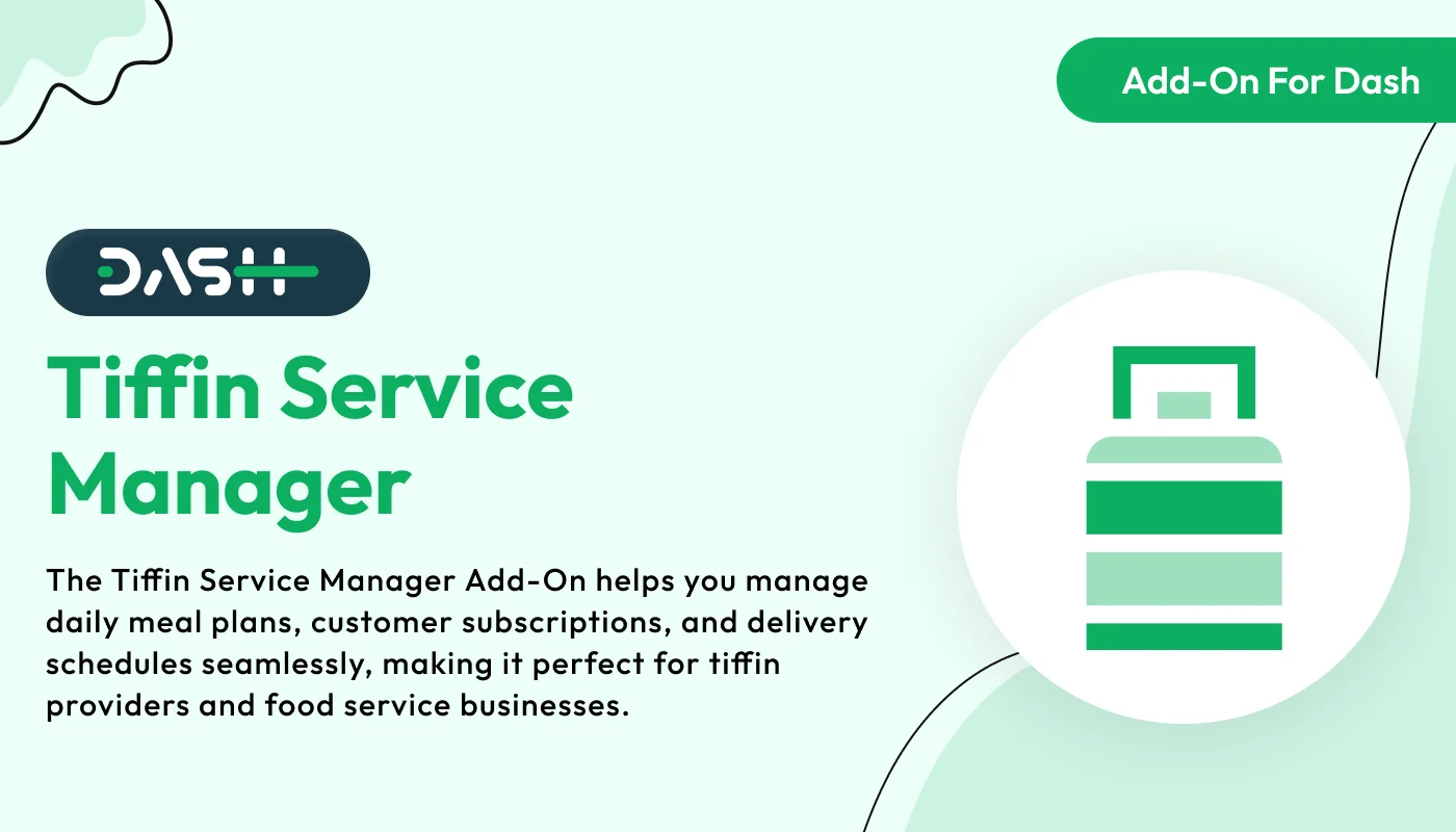 Tiffin Service Manager – WorkDo Dash SaaS Industrial Solutions Add-On