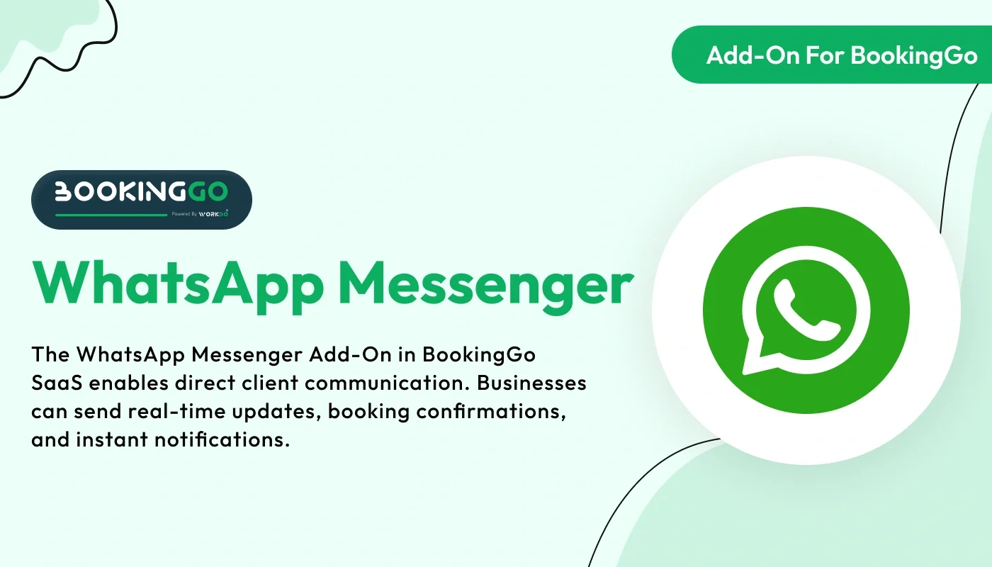 WhatsApp Messenger - BookingGo SaaS Add-On