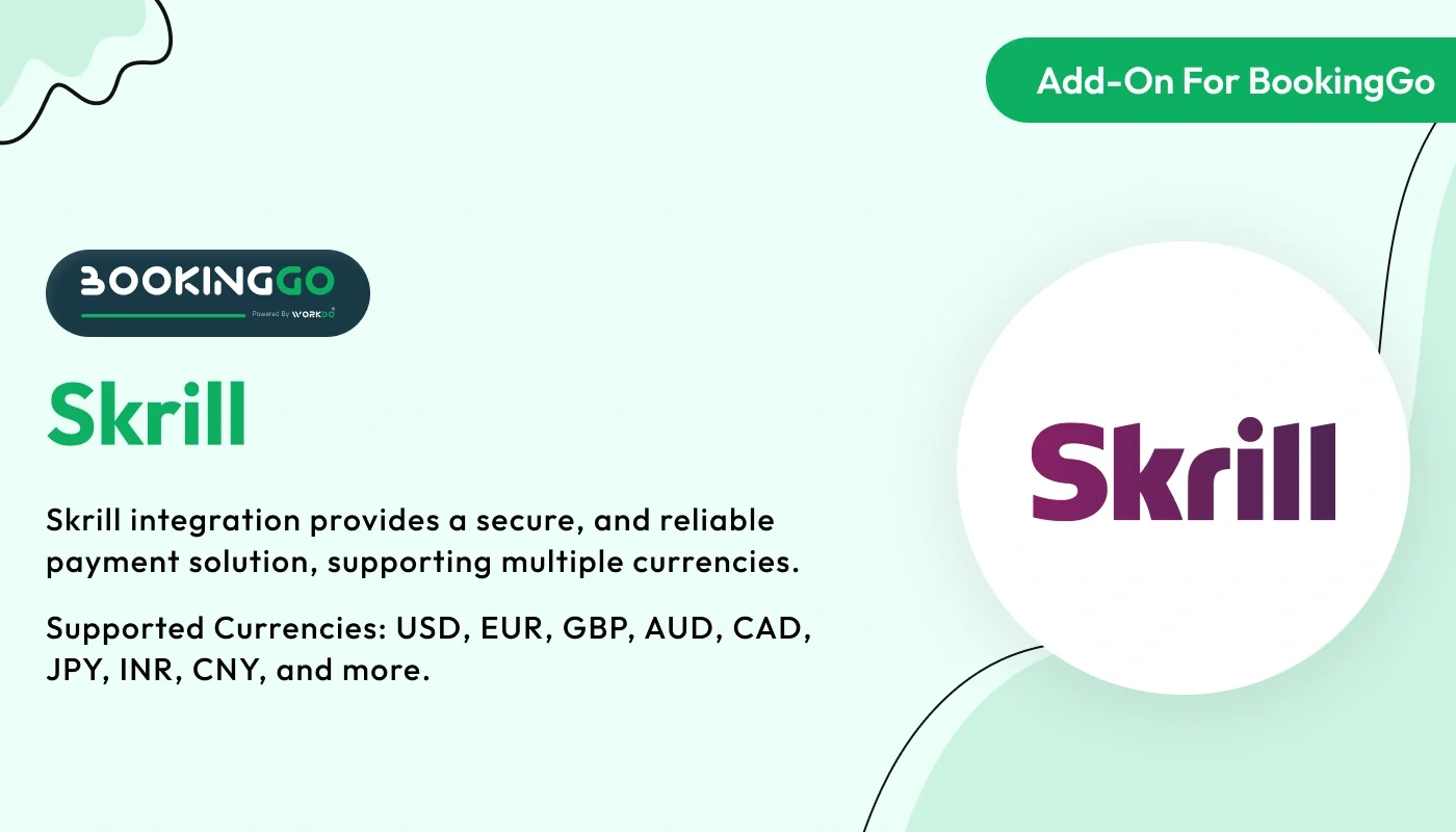 Skrill - BookingGo SaaS Add-On