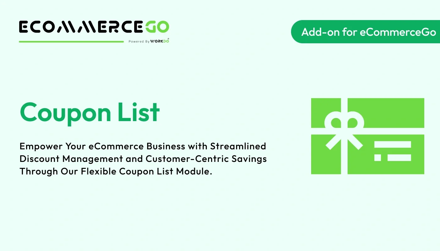 Coupon List - WorkDo eCommerceGo SaaS Add-On