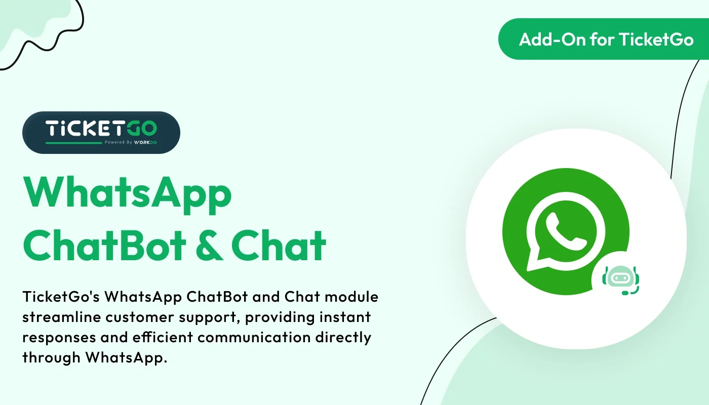 WhatsApp Chatbot & Chat - WorkDo TicketGo Add-On