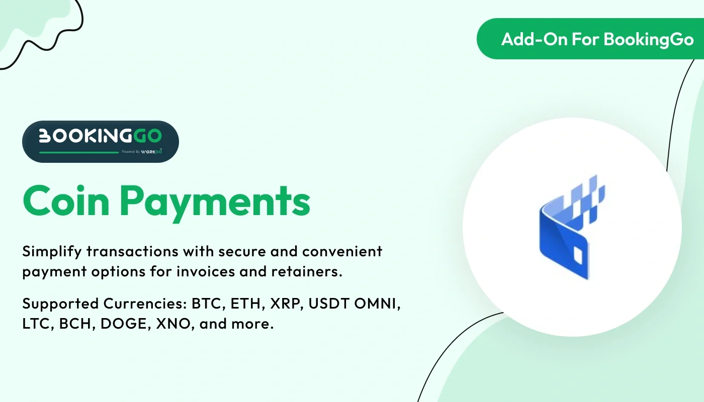 CoinPayments - WorkDo BookingGo SaaS Add-On
