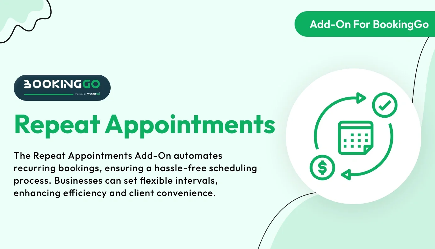 Repeat Appointments - BookingGo SaaS Add-On