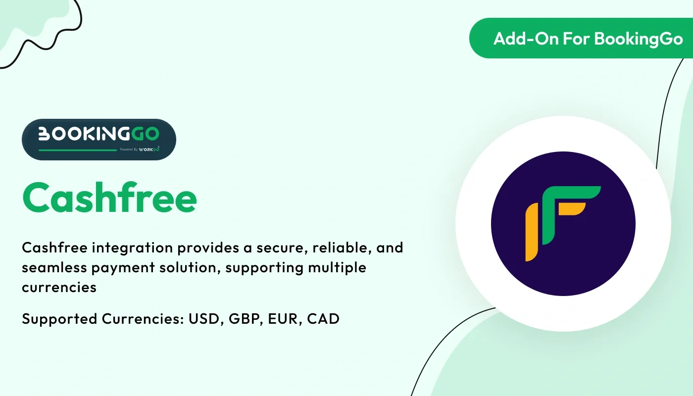 Cashfree - WorkDo BookingGo SaaS Add-On