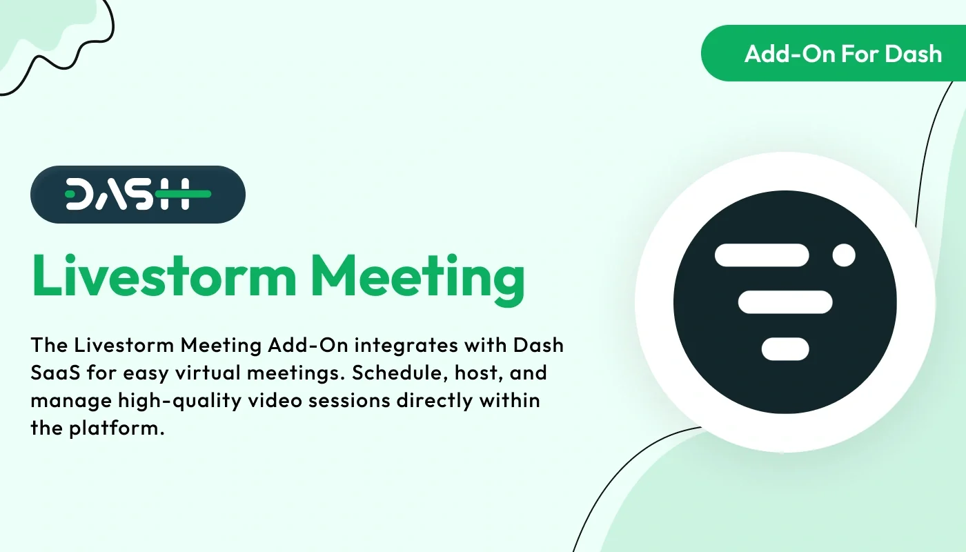 Livestorm Meeting - WorkDo Dash SaaS Social Media Add-On