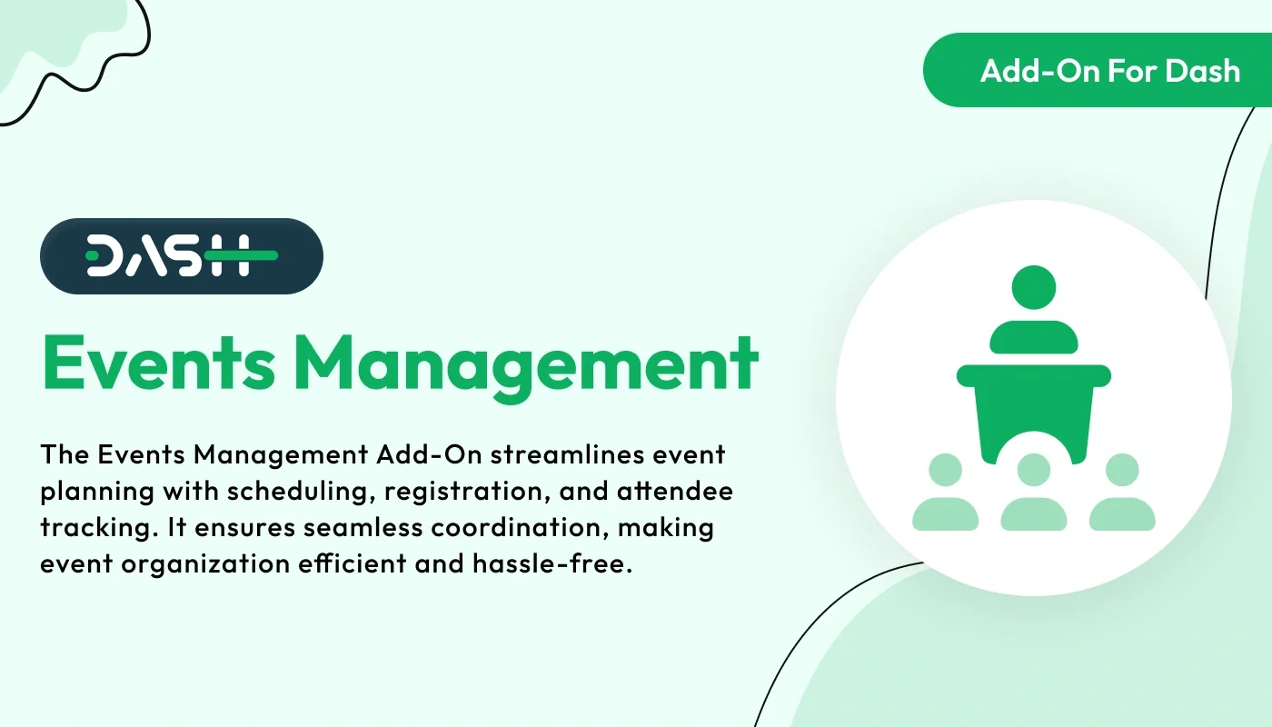 Events Management - WorkDo Dash SaaS Industrial Solutions Add-On