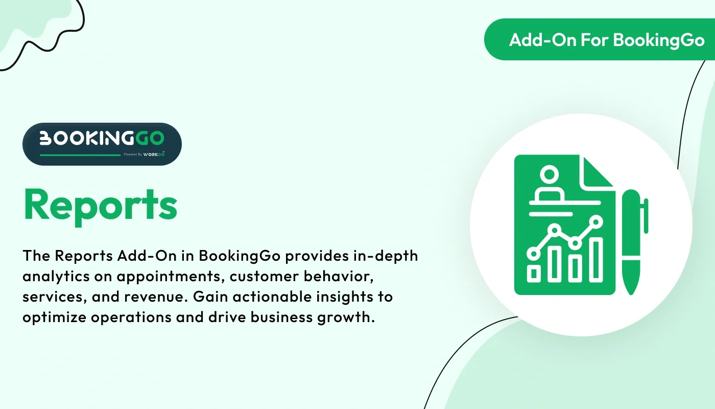 Reports - BookingGo SaaS Add-On