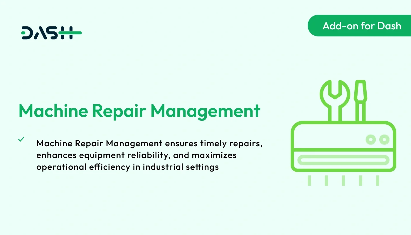Machine Repair Management - WorkDo Dash SaaS Industrial Solutions Add-On
