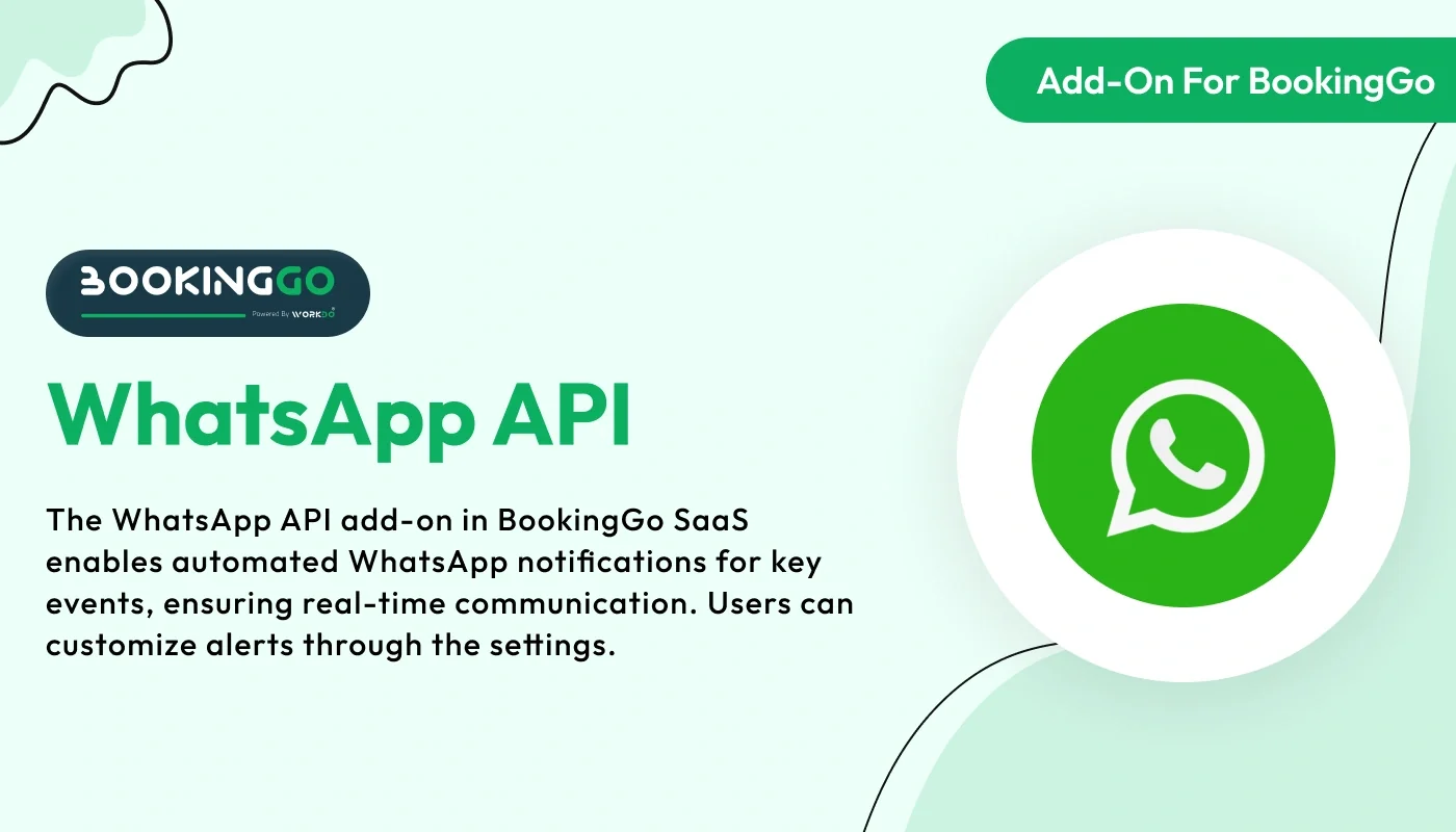 WhatsApp API - BookingGo SaaS Add-On