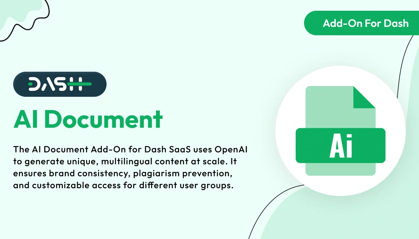 AI Document - WorkDo  Dash SaaS AI Add-On