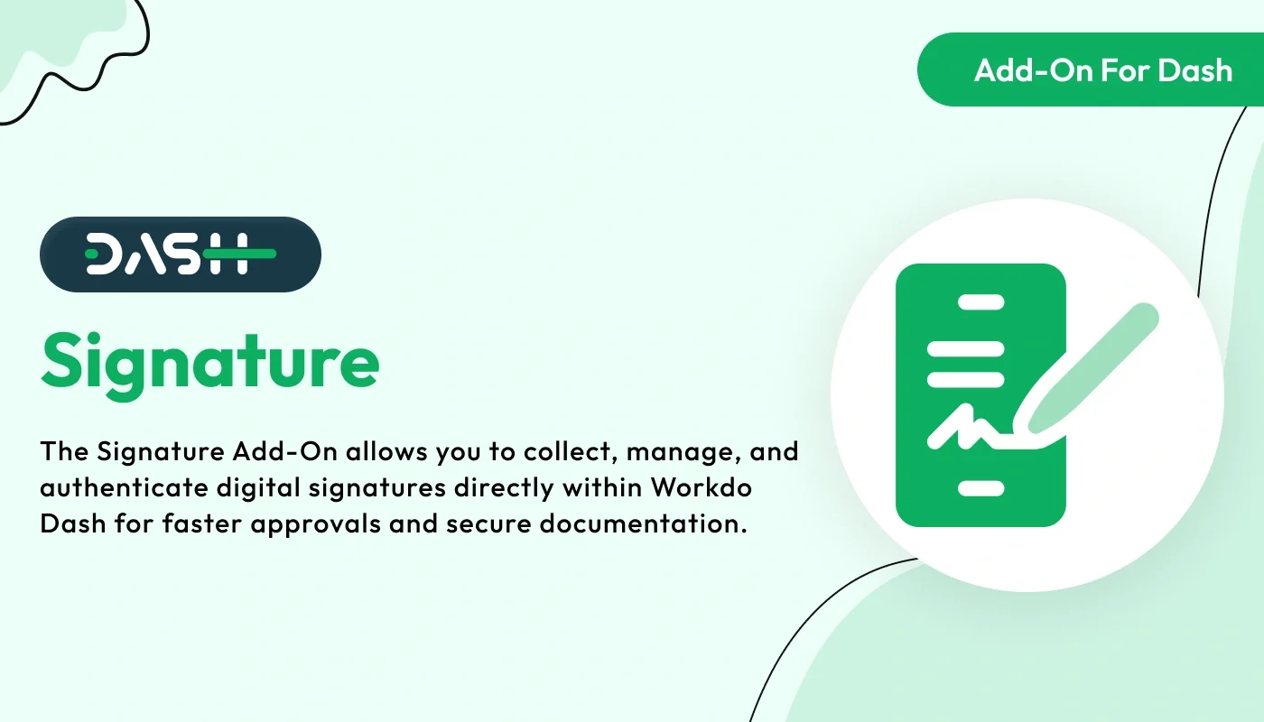 Signature - WorkDo Dash SaaS Operation Add-On