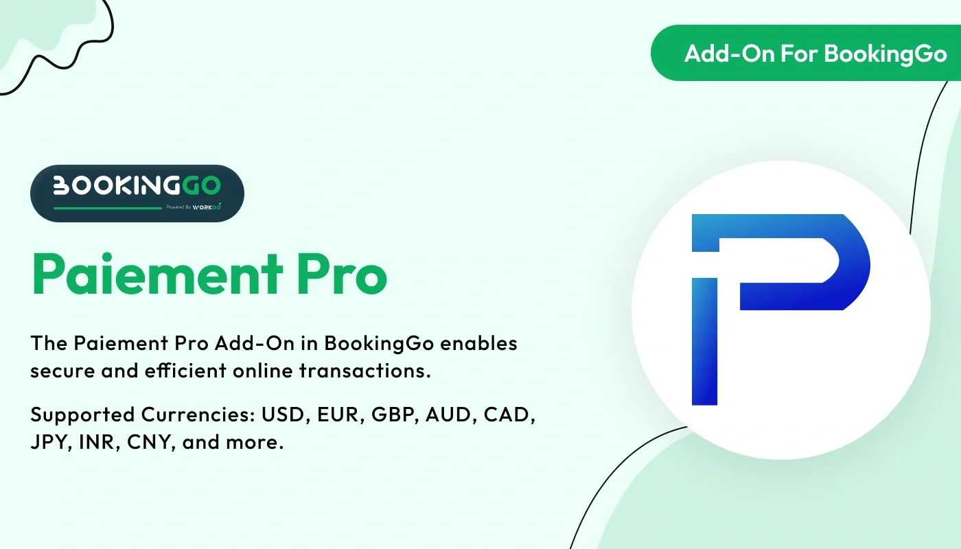 Paiement Pro - WorkDo BookingGo SaaS Add-On
