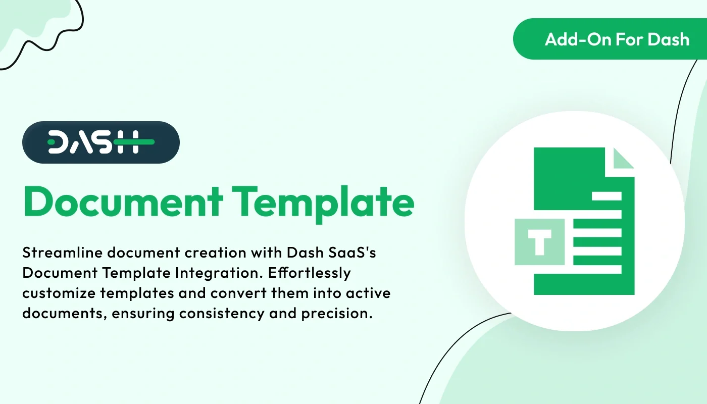 Document Template - WorkDo Dash SaaS Content Management Add-On